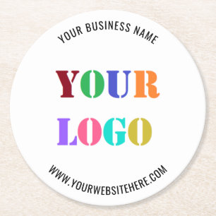 Ihr Logo Text Werbung Business Paper Untersetzer