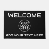 IHR LOGO & TEXT Willkommen Kundenspezifischer Rug  Fußmatte (Vorderseite)