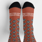 Ihr Logo überall - Weißer Typ - Terra Cotta Socken (Oben)