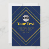 Ihr Logo und anpassbares Design Template (Vorderseite)