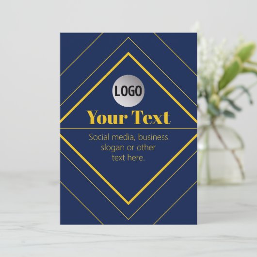Ihr Logo und anpassbares Design Template (Stehend Vorderseite)