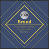 Ihr Logo und anpassbares Design Template Aufkleber (Vorderseite)