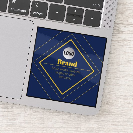 Ihr Logo und anpassbares Design Template Aufkleber (Detail)
