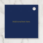 Ihr Logo und anpassbares Design Template Geschenkanhänger (Rückseite)
