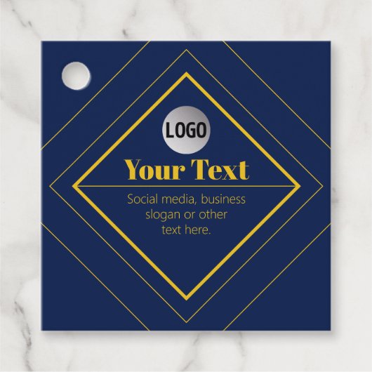 Ihr Logo und anpassbares Design Template Geschenkanhänger (Vorderseite)