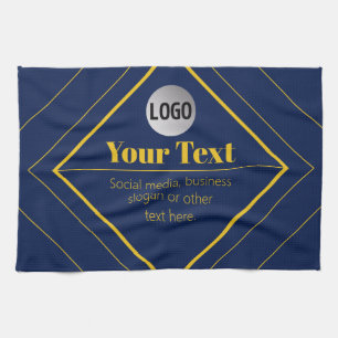Ihr Logo und anpassbares Design Template Geschirrtuch