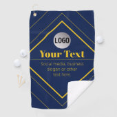 Ihr Logo und anpassbares Design Template Golfhandtuch (Insitu)