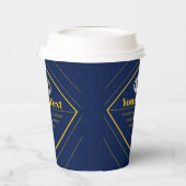 Ihr Logo und anpassbares Design Template Pappbecher (Links)