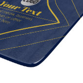 Ihr Logo und anpassbares Design Template Schneidebrett (Ecke)
