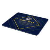 Ihr Logo und anpassbares Design Template Schneidebrett (Ecke)
