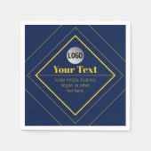 Ihr Logo und anpassbares Design Template Serviette (Vorderseite)