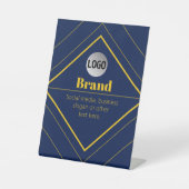 Ihr Logo und anpassbares Design Template Sockelschild (Vorderseite)