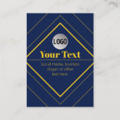 Ihr Logo und anpassbares Design Template Visitenkarte (Vorderseite)