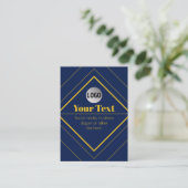 Ihr Logo und anpassbares Design Template Visitenkarte (Stehend Vorderseite)