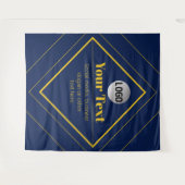 Ihr Logo und anpassbares Design Template Wandteppich (Vorderseite (Horizontal))