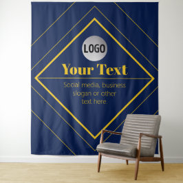 Ihr Logo und anpassbares Design Template Wandteppich