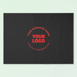 Ihr Logo und bearbeitbarer Rundschreiben, Rot oder Seidenpapier