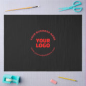 Ihr Logo und bearbeitbarer Rundschreiben, Rot oder Seidenpapier (Basteln)