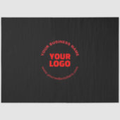 Ihr Logo und bearbeitbarer Rundschreiben, Rot oder Seidenpapier (Vorderseite)