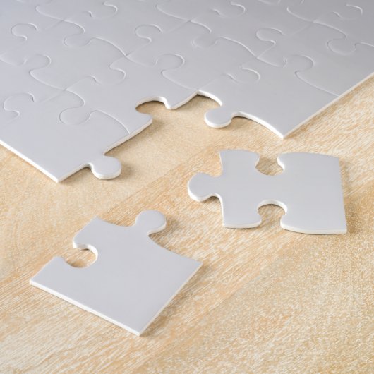 Ihr Logo und bearbeiteter Text | Dark Gray Ombre Puzzle (Seite)