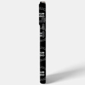 Ihr Logo und bearbeiteter Text | Wiederholmuster Case-Mate iPhone Hülle (Rückseite / Links)