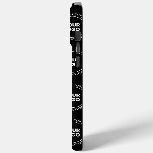 Ihr Logo und bearbeiteter Text | Wiederholmuster Case-Mate iPhone Hülle (Rückseite / Links)