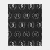 Ihr Logo und bearbeiteter Text | Wiederholmuster Fleecedecke (Vorderseite)