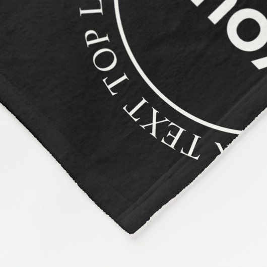 Ihr Logo und bearbeiteter Text | Wiederholmuster Fleecedecke (Ecke)