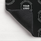 Ihr Logo und bearbeiteter Text | Wiederholmuster Mousepad (Ecke)