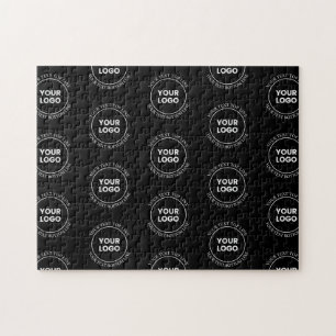 Ihr Logo und bearbeiteter Text   Wiederholmuster Puzzle