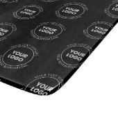 Ihr Logo und bearbeiteter Text | Wiederholmuster Schneidebrett (Ecke)