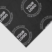 Ihr Logo und bearbeiteter Text | Wiederholmuster Seidenpapier (Detail)