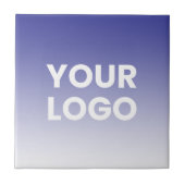 Ihr Logo und die bearbeitbare Hintergrundfarbe Fliese (Vorderseite)