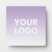 Ihr Logo und die bearbeitbare Hintergrundfarbe Fotoplatte (Vorderseite)