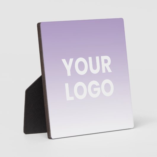 Ihr Logo und die bearbeitbare Hintergrundfarbe Fotoplatte (Vorderseite)