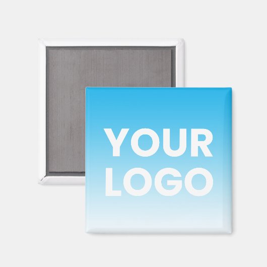 Ihr Logo und die bearbeitbare Hintergrundfarbe Magnet (Vorderseite/Rückseite)