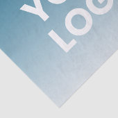 Ihr Logo und die bearbeitbare Hintergrundfarbe Seidenpapier (Ausschnitt)