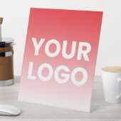 Ihr Logo und die bearbeitbare Hintergrundfarbe Sockelschild (In Situ)