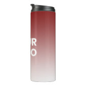 Ihr Logo und die bearbeitbare Hintergrundfarbe Thermosbecher (Nach rechts gedreht)