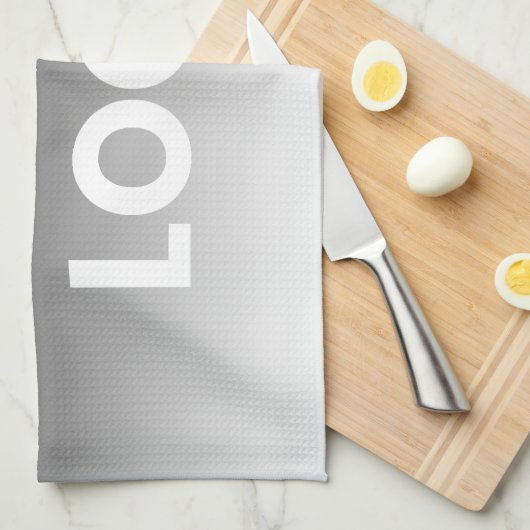 Ihr Logo und die moderne Farbskala Geschirrtuch (Viertel Falte)