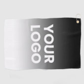 Ihr Logo und die moderne Farbskala Golfhandtuch (Horizontal)