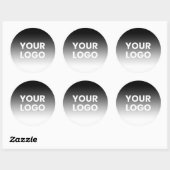 Ihr Logo und die moderne Farbskala Runder Aufkleber (Blatt)