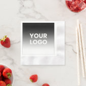 Ihr Logo und die moderne Farbskala Serviette (Beispiel)