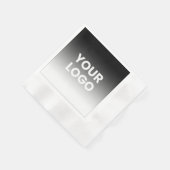 Ihr Logo und die moderne Farbskala Serviette (Ecke)