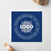 Ihr Logo und Ihr benutzerdefinierbarer Circle Text Mitteilungskarte (Vorderseite/Rückseite Beispiel)