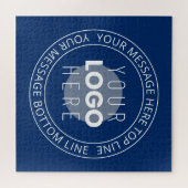 Ihr Logo und Ihr benutzerdefinierbarer Circle Text Puzzle (Horizontal)