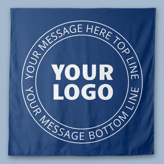 Ihr Logo und Ihr benutzerdefinierbarer Circle Text Wandteppich