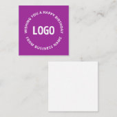 Ihr Logo und Ihr benutzerdefinierter Text | Herzli Mitteilungskarte (Vorne/Hinten)