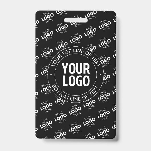 Ihr Logo und Ihr benutzerdefinierter Text mit Logo Ausweis (Vorderseite)
