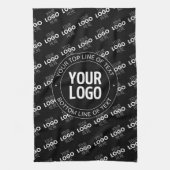 Ihr Logo und Ihr benutzerdefinierter Text mit Logo Geschirrtuch (Vertikal)